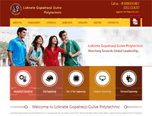 Tablet Screenshot of lggpolytechnic.co.in
